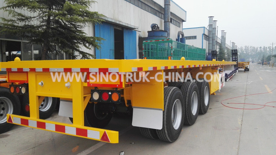 12 WHEELS FLATBED SEMI TRAILER TO LOAD 1X40 OR 2X20 CONTAINERS 28T SUPPORT LEG
