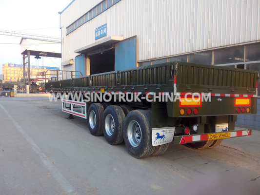Dropside Lightweight Heavy Duty Semi Trailers With Waterproof Cover And Slider Roof