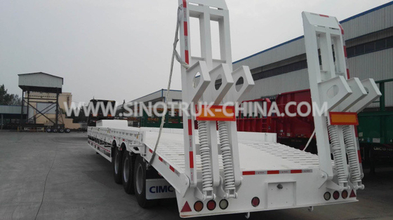 13.5M Low-bed Semi-trailer  3 PCS BPW axles 315/80R22.5 tyres  ABS  Optional