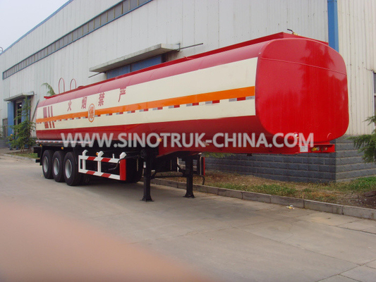 28 Tons Heavy Duty Semi Trailers / Fuel Tank Trailer 12.00R20 Triangle Tyre