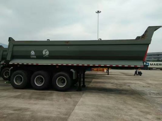 40 - 60 Tons Heavy Duty Semi Trailers Square U Shape Design Structure