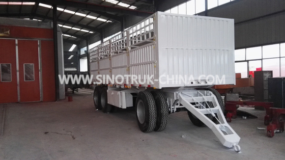 8 Wheels 2 Axles Dropside Trailer Color Optional With Triangle Frame and Curtain Side