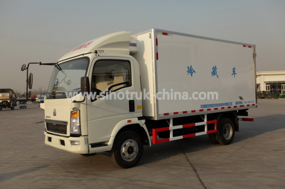 10T Light Duty Durable Freezer Box Truck 4x2 For Meat And Milk Transport