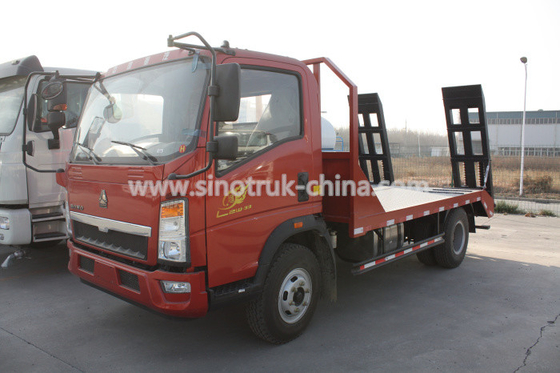 Mini Howo High Reliability Light Flatbed Tow Truck With 8 Tons Loading Capacity