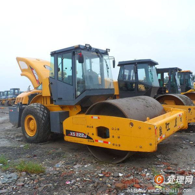 XS202 Mechanical Drum Roller Compactor 20 Tons Road Maintenance Machinery