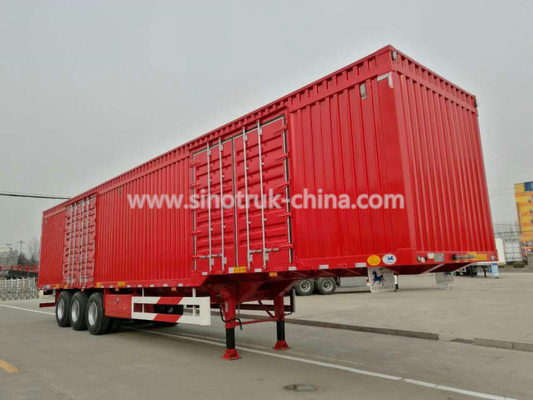 Lightweight Box Cargo Semi Trailer With Detachable Side Walls And Bulkhead