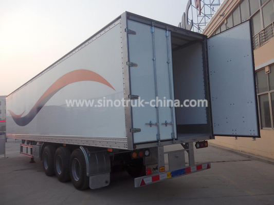 Van Type Heavy Duty Semi Trailers For Transport General Cargo / Livestock