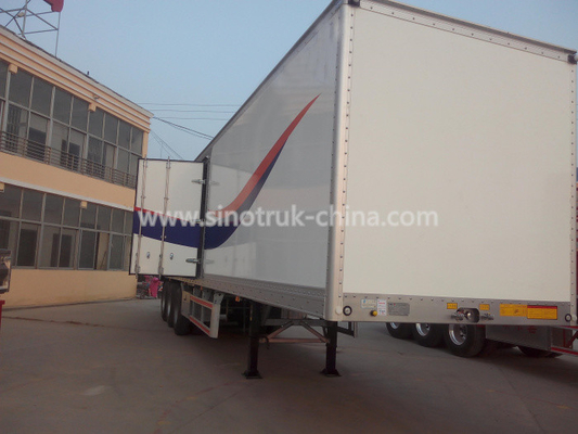 Van Type Heavy Duty Semi Trailers For Transport General Cargo / Livestock