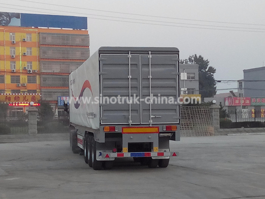 Van Type Heavy Duty Semi Trailers For Transport General Cargo / Livestock