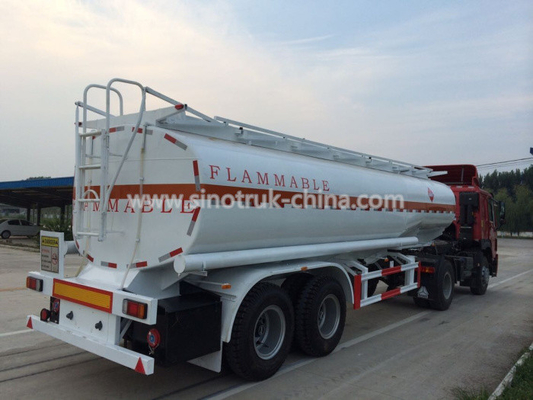 8 Wheels 2 Axles Tank Semi Trailer With Landing Gear 2 Manholes And 2 Rooms