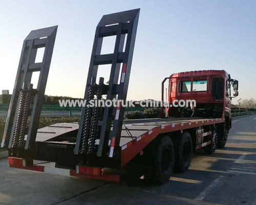 12 Wheels Flatbed Tow Truck Wreckers / Heavy Duty Commercial Trucks With Platfrom
