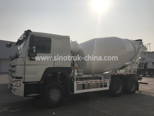 336hp Engine 6×4 Howo Concrete Mixer Truck Steel Structure With 10cbm Tanker