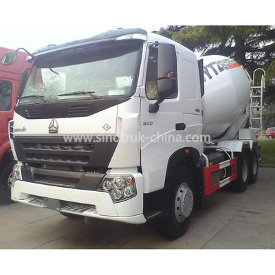 Sinotruck Concrete Mixing Equipment / Cement Mixer Truck 10CBM 371HP 6X4 LHD