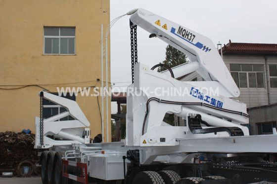 3 Axle Container Semi Trailer With 37 Tons XCMG Side Lifter And JOST Support Leg