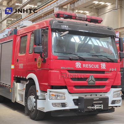 HOWO 18m High Spray Arm 4x2 12000l Large Flow Fire Rescue Fire Truck For Sale