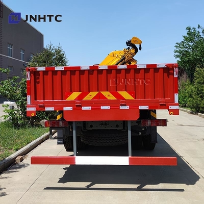 Howo T7H Brand New 8*4 12 wheels 40 ton 380HP Crane Mounted Max 16 ton Arm Cargo With Crane Truck