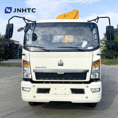New Or Used Truck Mounted Crane HOWO Cargo Tow Crane Truck with Ladder 10 Tons Telescopic Extend Boom Truck