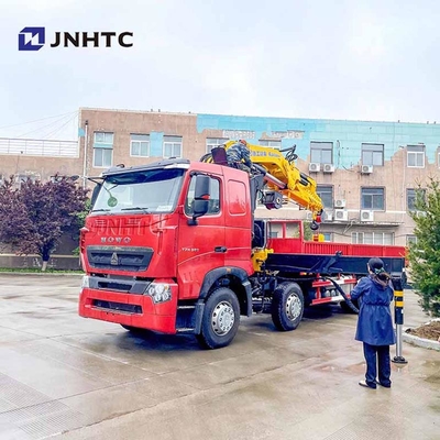 China Howo 6x4 380hp Folding Arm Crane With Cargo Truck 14/ 16 Ton Telescopic Boom Mounted Crane Good Price