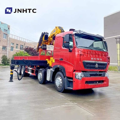 China Howo 6x4 380hp Folding Arm Crane With Cargo Truck 14/ 16 Ton Telescopic Boom Mounted Crane Good Price
