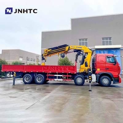 China Howo 6x4 380hp Folding Arm Crane With Cargo Truck 14/ 16 Ton Telescopic Boom Mounted Crane Good Price