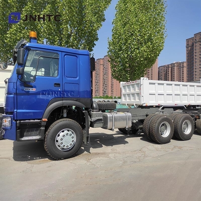 NEW HOWO 6X4 Tipper Truck Chassis 400HP 10 Wheels Blue Dump Truck Chassis