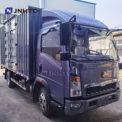 China Light Truck  HOWO Van Tank Cargo 4X2 116hp 6 Wheels Box Truck For Sale