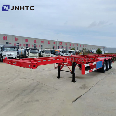 Customizable 20 Feet 40 Feet Extended Container Chassis Sale 3 Axles Container Trailer Skeleton Semi Trailer Truck