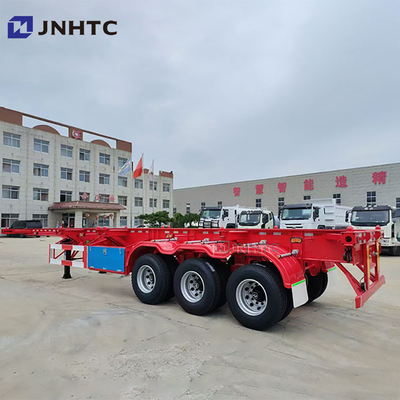 Customizable 20 Feet 40 Feet Extended Container Chassis Sale 3 Axles Container Trailer Skeleton Semi Trailer Truck