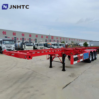 Customizable 20 Feet 40 Feet Extended Container Chassis Sale 3 Axles Container Trailer Skeleton Semi Trailer Truck