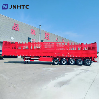 High Strength 3 Axles 4 Axle 5 Axles Customized Bulk Cargo Fence Semi Trailer 16 Meters Cargo Trailer With Tarpaulin