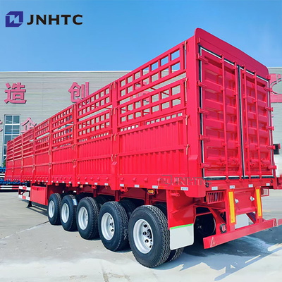 High Strength 3 Axles 4 Axle 5 Axles Customized Bulk Cargo Fence Semi Trailer 16 Meters Cargo Trailer With Tarpaulin