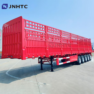 High Strength 3 Axles 4 Axle 5 Axles Customized Bulk Cargo Fence Semi Trailer 16 Meters Cargo Trailer With Tarpaulin