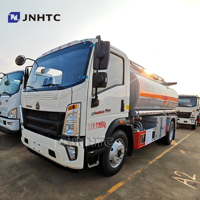 Low Price HOWO 10m³ Euro2 Euro3 Gasoline Petrol Diesel Light Fuel Oil Delivery Truck Tanker Turck