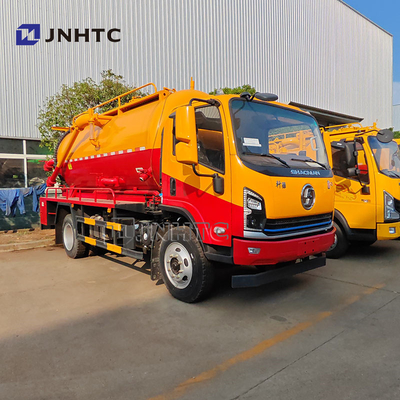 Shacman Vacuum Sewage Suction Truck 4x2 Sewer Tank Truck Septic Tank Truck with High Pressure Water Cleaning On Sale