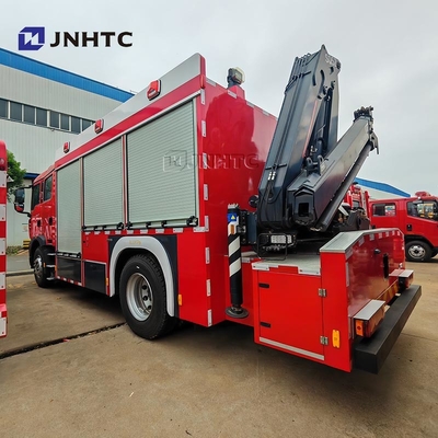 Howo TX Fire Fighting Truck 5000L Water Foam Tanker 4X4 With Crane Truck
