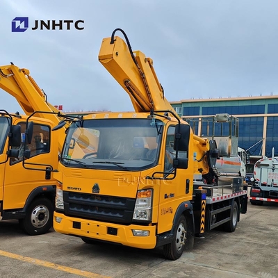 Howo 4x2 Mounted High Altitude Operation Truck Bucket Truck Aerial Working Platform Truck For Street Light Maintenance