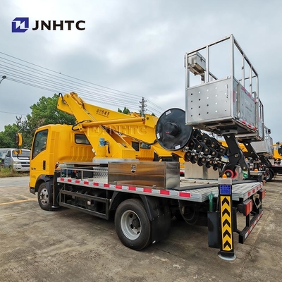 Howo 4x2 Mounted High Altitude Operation Truck Bucket Truck Aerial Working Platform Truck For Street Light Maintenance