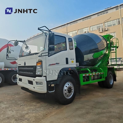 HOWO 4×2 Light Concrete Mixer Truck 3 Cube Meter 4.5 Tons Weather Resistance Concrete Mixer Truck