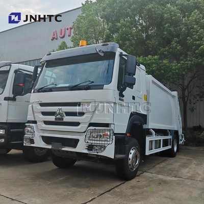 HOWO Garbage Truck Compactor 4x2 Euro 2 Waste Disposal Garbage Rear Loader Truck Green Diesel  Model New