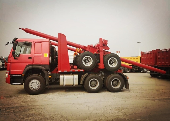 Right Hand Driving 6*6 400l Log Carrier Truck Sinotruk Howo Brand With Any Color