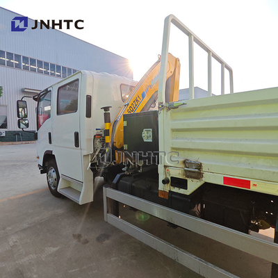 New ISUZU Dump Truck With Crane Lift 4X2 160 Hp Euro 3 Lorry-Truck-Mounted-Crane 2 Ton Cargo Truck With Crane