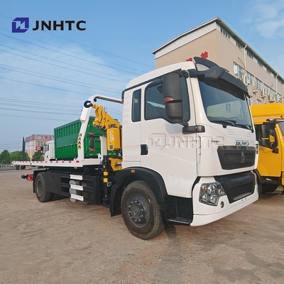 HOWO TX Crane Truck 320HP 4X2 15TON Cargo Mounted Wrecker Truck With Hydraulic Straight Boom Crane Truck