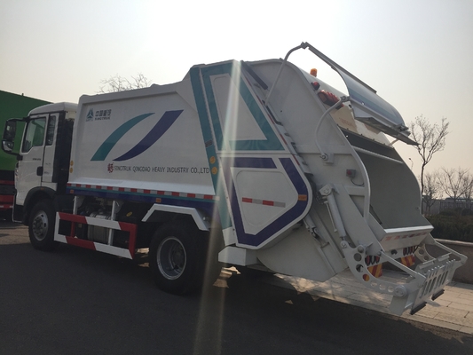 6x4 10 wheel 12cbm Garbage Compactor Truck 371 hp Horsepower SGS Certification