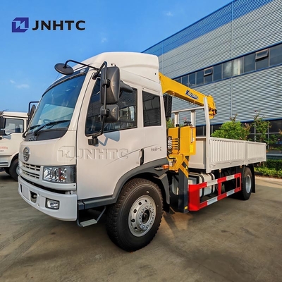 Faw Truck Crane 14 Ton 4x2 160hp Truck With Crane China Cargo Truck With Crane Straight Boom