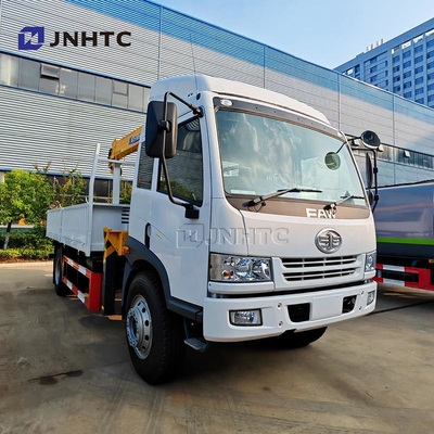Faw Truck Crane 14 Ton 4x2 160hp Truck With Crane China Cargo Truck With Crane Straight Boom