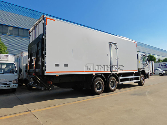 New Sinotruk 20 Tons Refrigerated Truck With Hydraulic Tail Plate Seafood Fruit And Vegetable Fresh-keeping Truck
