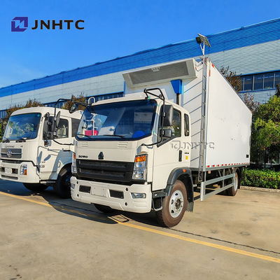 New and Used 10Tons Right Steering HOWO 5 Degree 140HP Frozen Cargo Refrigerator Truck