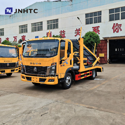 HOWO Light Towing 2 Double Deck Flatbed Road Rescue Wrecker Tow Truck