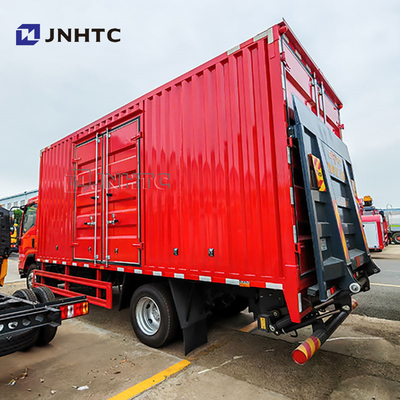 Brand 5 Ton Truck 4x2 6 Wheeler Cargo Van Mini Lorry Truck Euro2 Diesel Cargo Truck With Hydraulic Tailplate