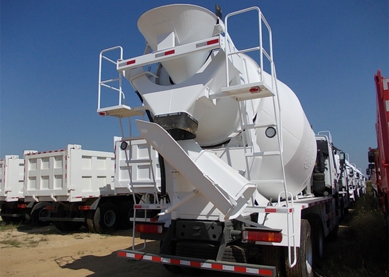 HOWO Heavy Duty Dump Truck , Cement Mixer Truck 10 Wheels Euro 2 400L Fuel Tank